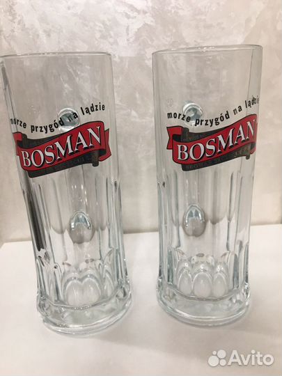 Кружки и стаканы пивные