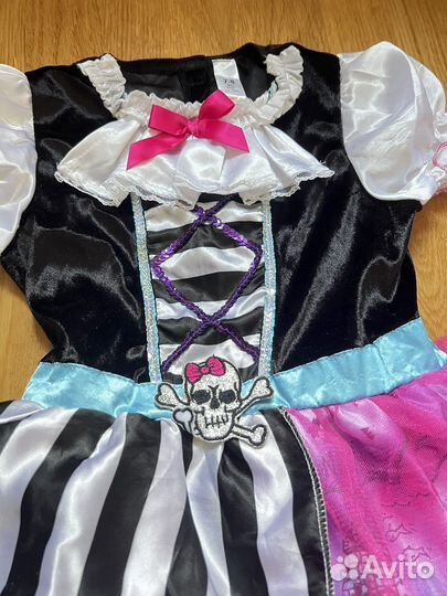 Костюм пирата для девочки карнавальный на 7-8 лет