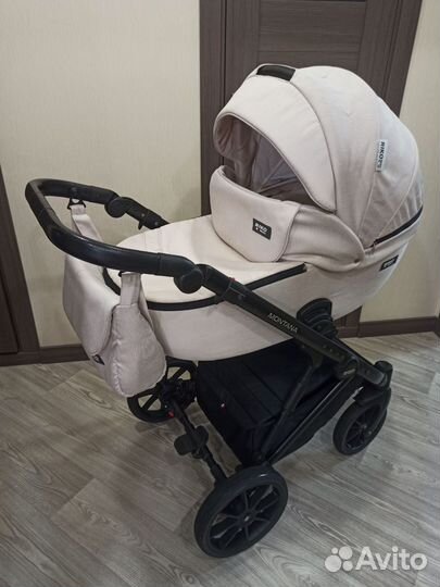 Коляска 2в1 Riko basic montana+автолюлька+адаптеры