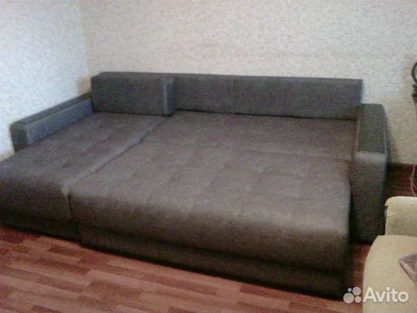 Угловой диван 263см, с бельевым ящиком,в рассрочку