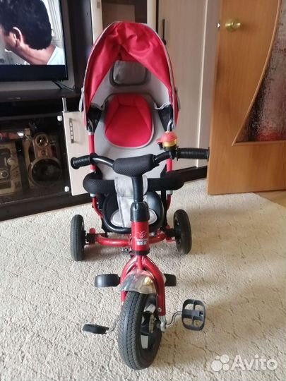 Детский трехколесный велосипед коляска