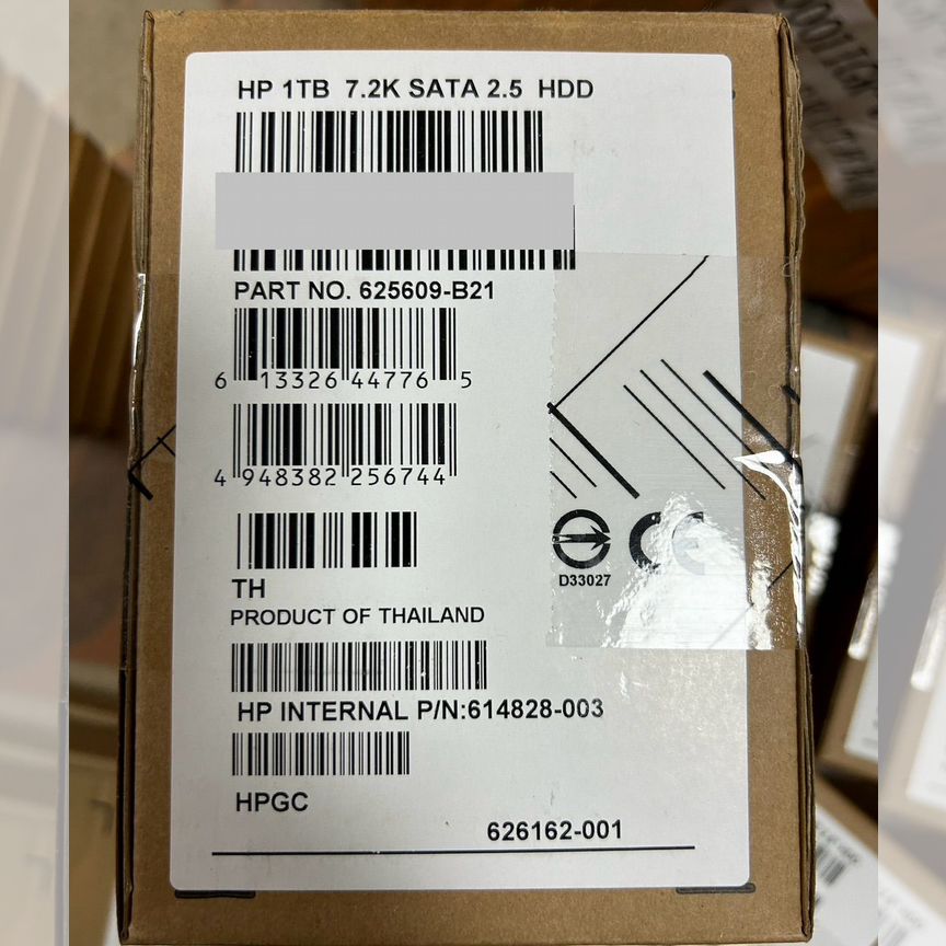 [625609-B21] Жесткий Диск Hp 1tb626162-001