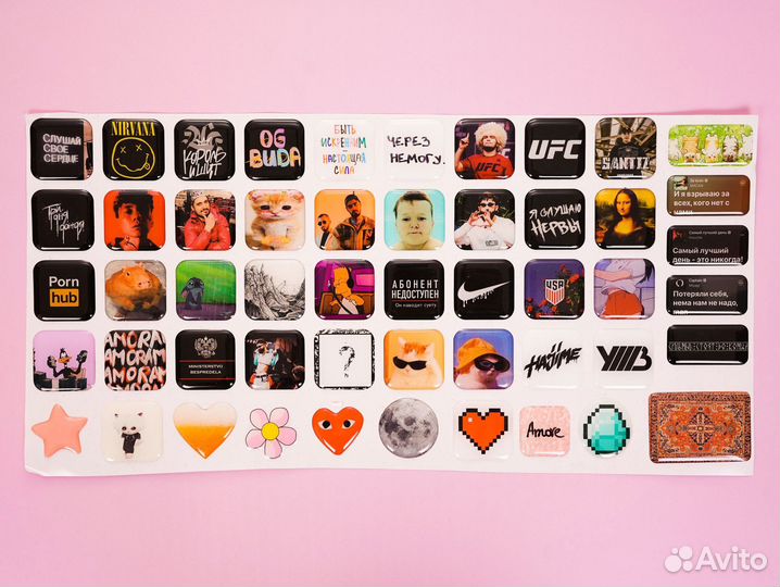 3d Наклейки на телефон с вашим логотипом