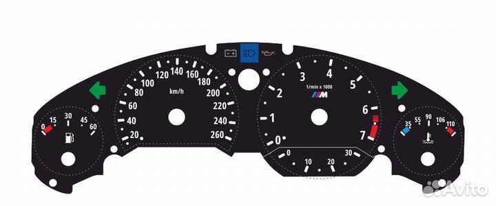 Шкалы приборов BMW 3 E36 (90-00)
