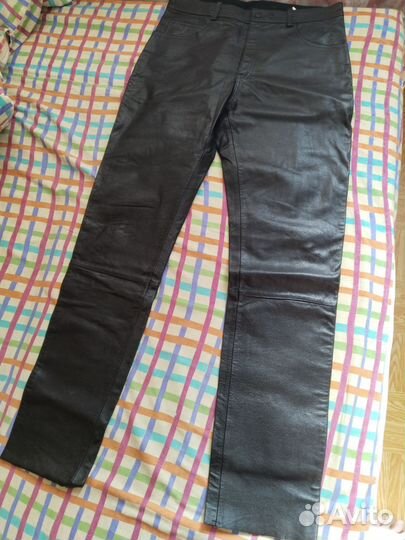 Брюки кожаные