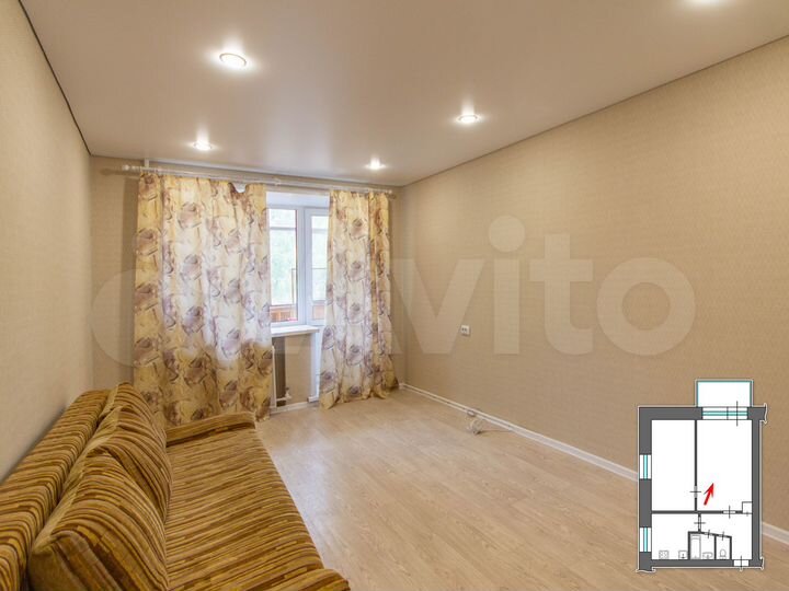 2-к. квартира, 41 м², 3/6 эт.