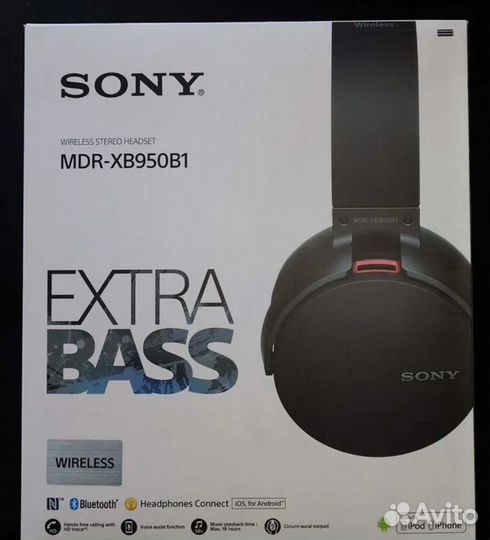 Беспроводные наушники Sony MDR-XB950B1
