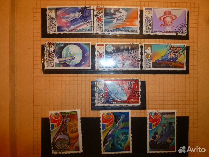 Марки - Космос, Живопись, Авиация,Флот, Транспотр