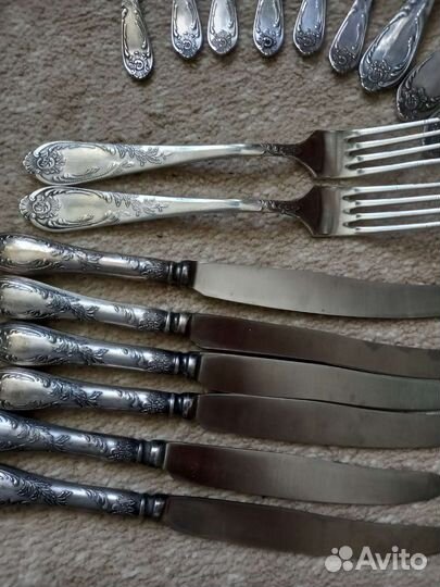 Столовые,чайные ложки СССР, мельхиор