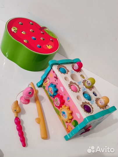 Развивающие деревянные игрушки пакетом