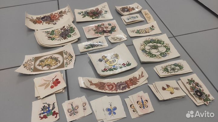 Деколь на посуду Пролетарий винтаж