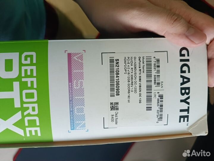 Видеокарта Gigabyte GeForce RTX 3060 vision 12 Gb