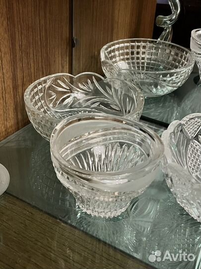 Конфетница, вазы, хрустальные чаши СССР
