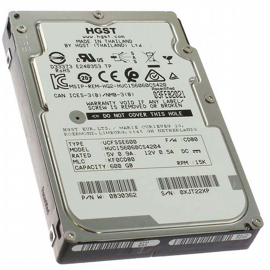 [HUC156060CS4204] Жесткий Диск Hgst 600gb Sas 2,5" Huc156060cs4204