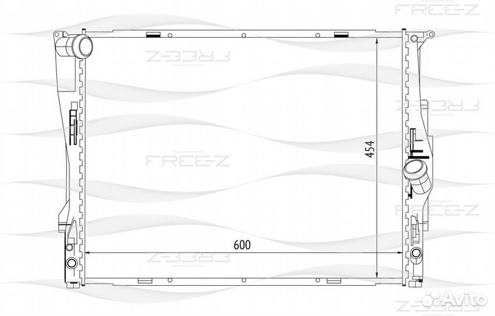 Радиатор BMW 3 (E90/E91/E92/E93) 04- охлаждения
