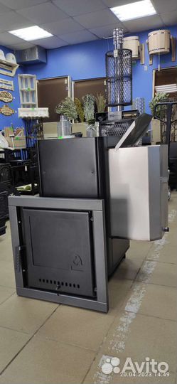 Печь для бани Варвара Паленица с правым Баком