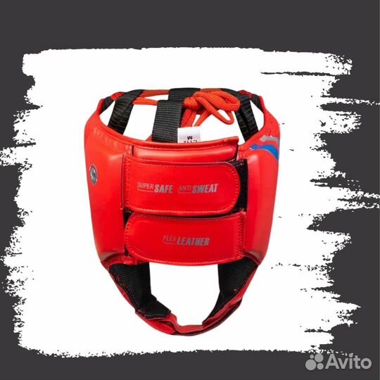 Шлем боксерский Clinch Olimp красный (M, S)