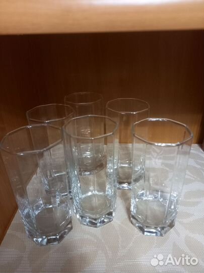 Набор стаканов для напитков,стекло