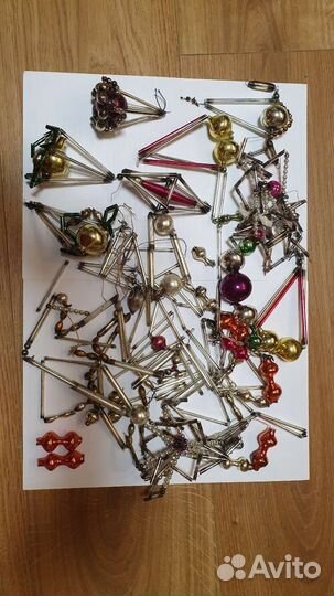 Новогодняя стеклянная гирлянда