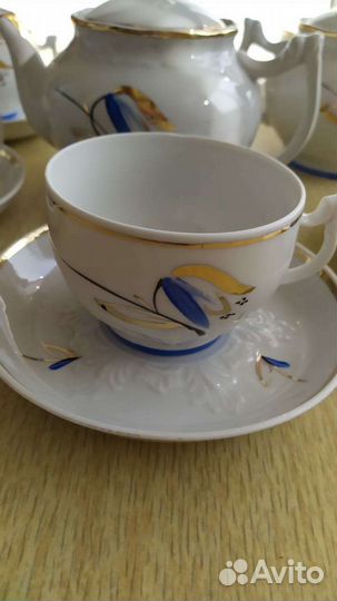 Сервиз чайный 1960 год Фарфоровый завод Вербилки