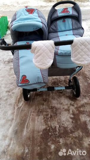 Коляска для двойни 2в1
