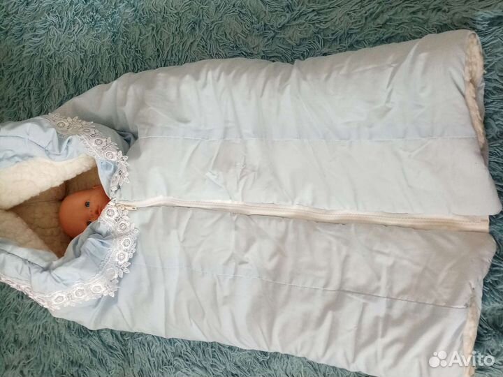 Конверт на выписку для мальчика осень, зима, весна