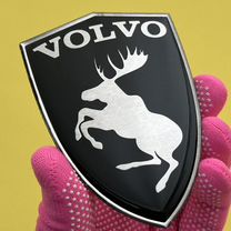 Герб лось для Volvo черный эмблема наклейка Вольво