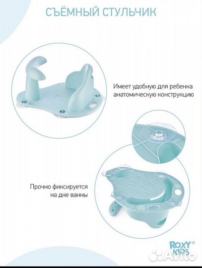 Стульчик для купания и коврик