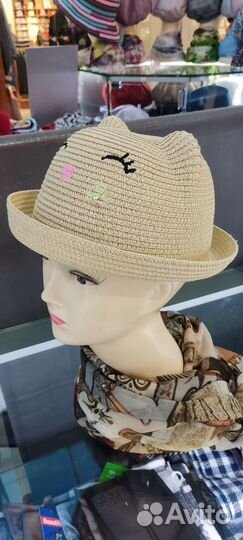 Соломенная шляпа детская
