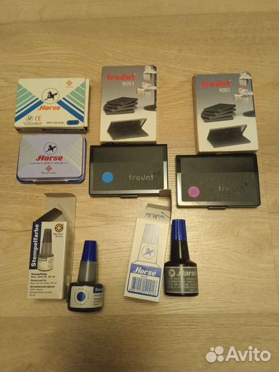 Штемпельная подушка и краска