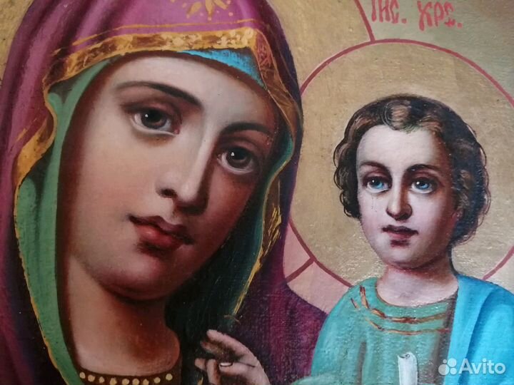 Богородица 39 х 32 холст
