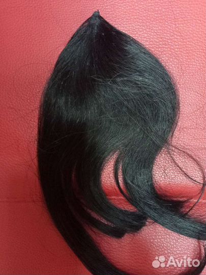 Накладная челка из натуральных волос, новая