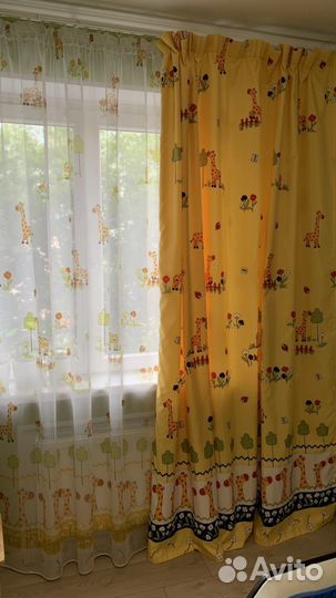 Шторы детские Жирафики