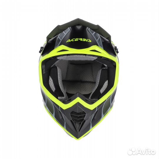 Black/Fluo-Yellow Шлем Acerbis X-track 22-06 V25