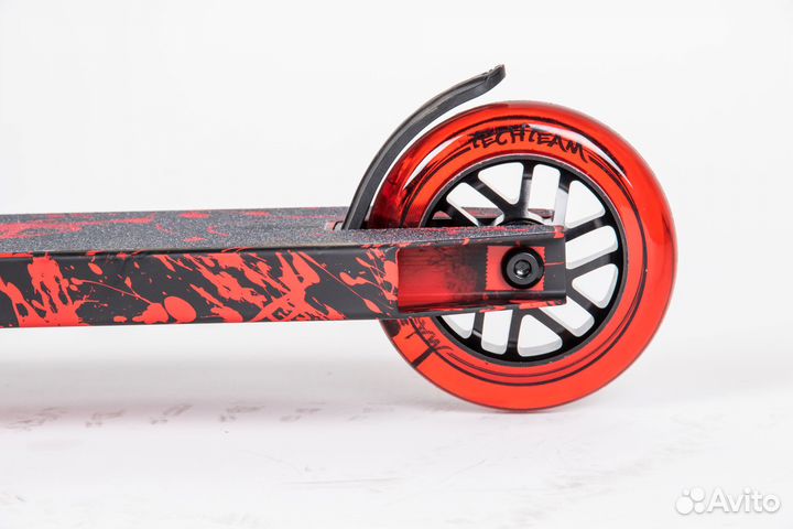 Трюковый самокат TechTeam Drop WT красный новый
