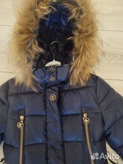 Продам зимнюю удлинённую курту для девочки