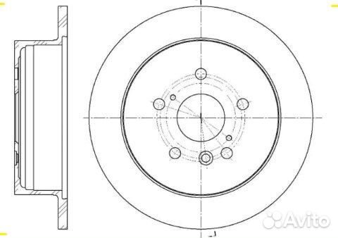 Диск тормозной Toyota Ipsum ACM21W 2AZ-FE