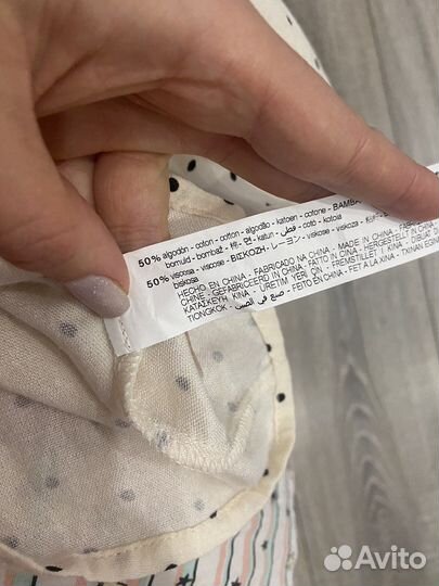 Рубашка для девочки zara 80 р-р