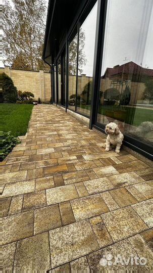 Тротуарная плитка брусчатка новый город