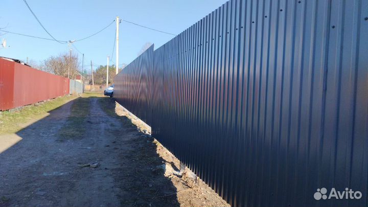 Заборы из профнастила
