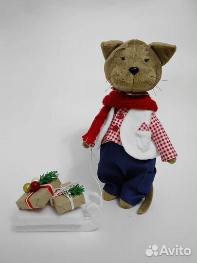 Текстильные игрушки. Котик