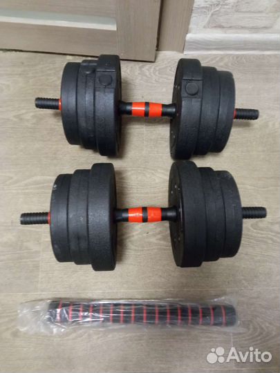 Гантели разборные обрезиненные