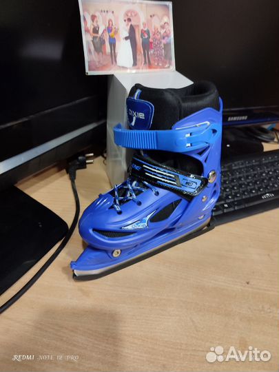 Коньки детские раздвижные 31-34