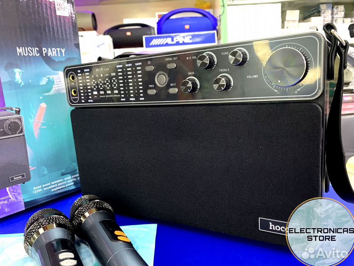 Портативная Колонка Большая Hoco BS-50 Светл