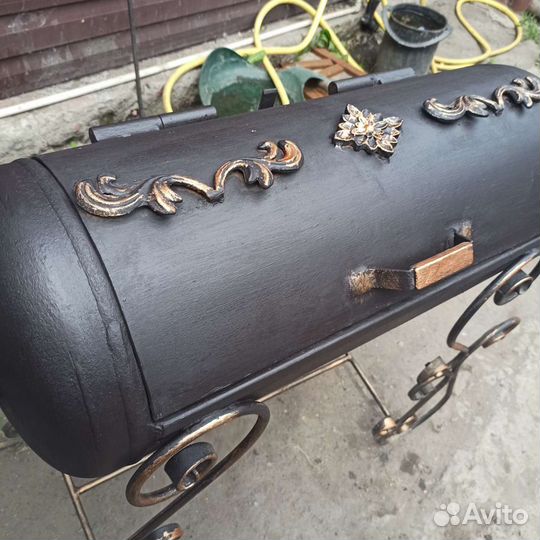 Мангал из газового баллона+ковка