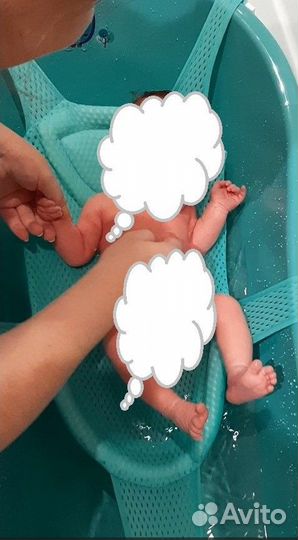 Набор для младенца; ванна и стульчик (на присосках