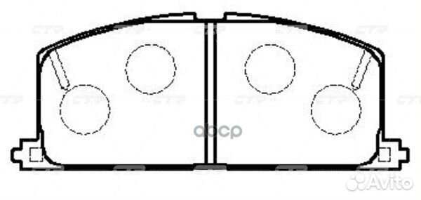 CKT-9 Колодки тормозные дисковые перед GK