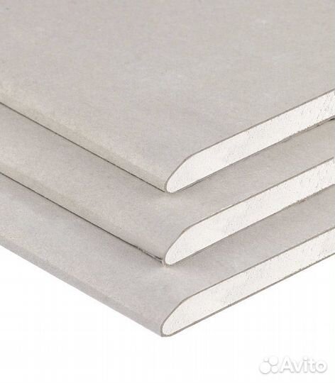 Гипсокартон (гкл) 2500Х1200* кнауф*