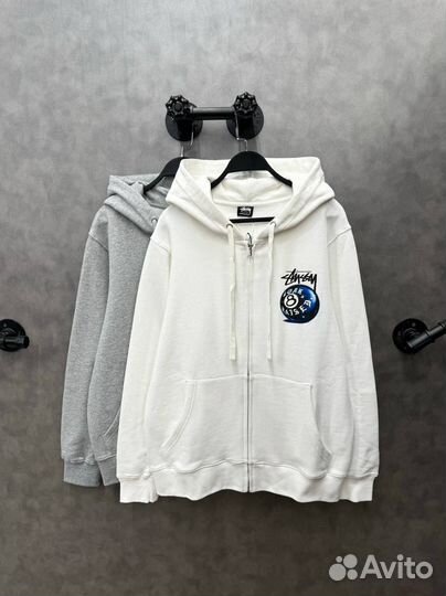 Худи на молнии Stussy