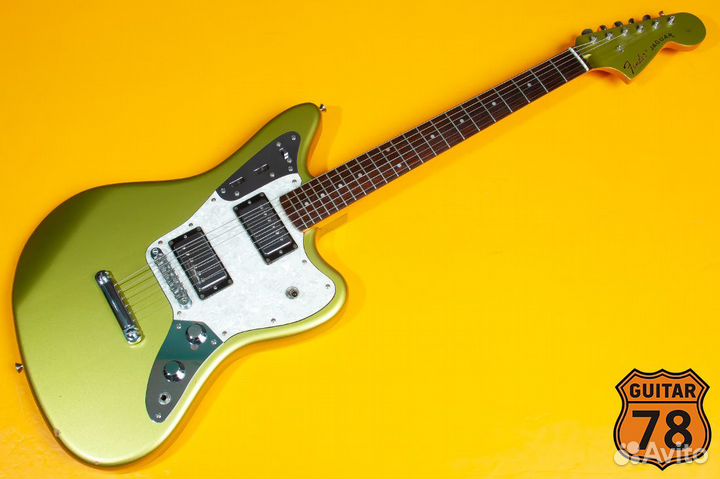 Редкий Fender Jaguar HH TOM Gold and Bucks Japan